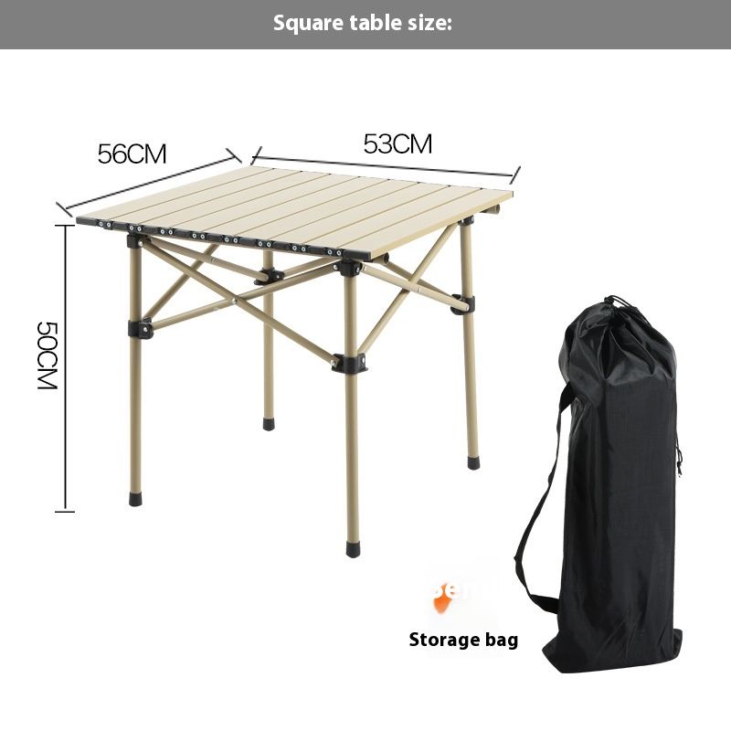 Outdoor set portable camping leisure barbecue stall folding tables and chairs Chicken rolls table_voghion.com