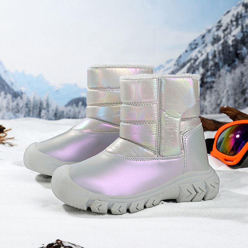 Children's Snow Outdoor Leisure, Children's Shoes, Boys' Plush Warm Winter Boots, Girls' Cotton Boots_voghion.com