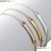 Bracciale in acciaio inossidabile con barra vuota in oro con nome personalizzato, braccialetti con ciondolo iniziale per donne, gioielli personalizzati_voghion.com