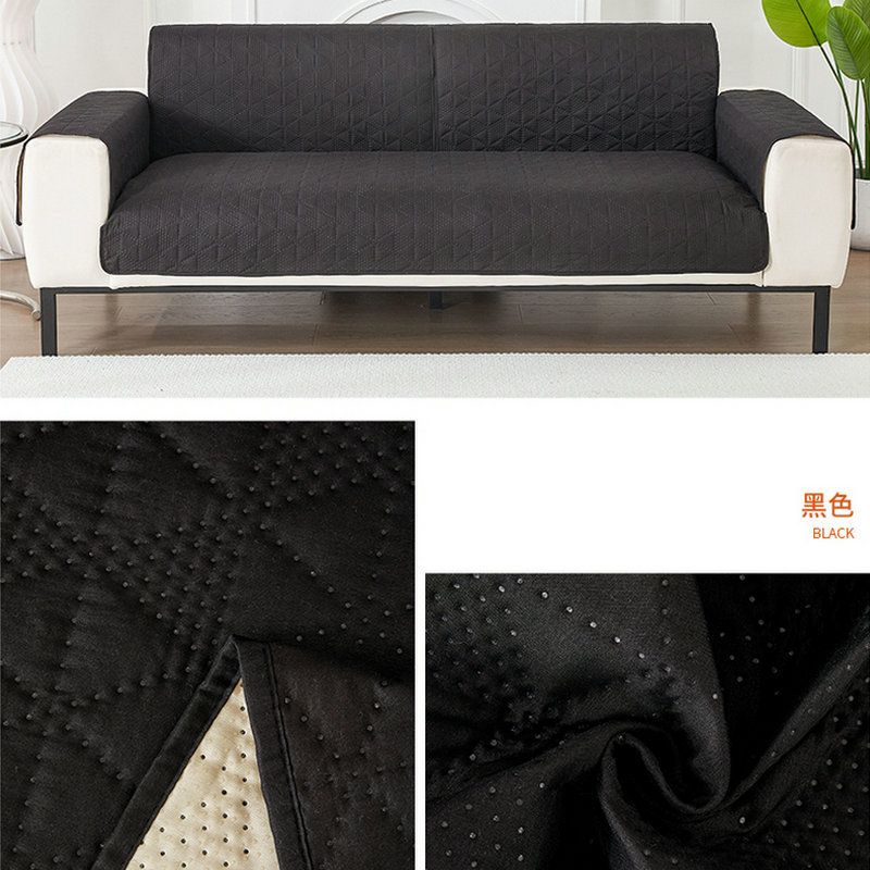 Solid Color Waterproof And Non Slip Pet Sofa Cushion Dirt Resistant Pet Sofa Towel Simple Modern Hexagonal Sofa Cover_voghion.com