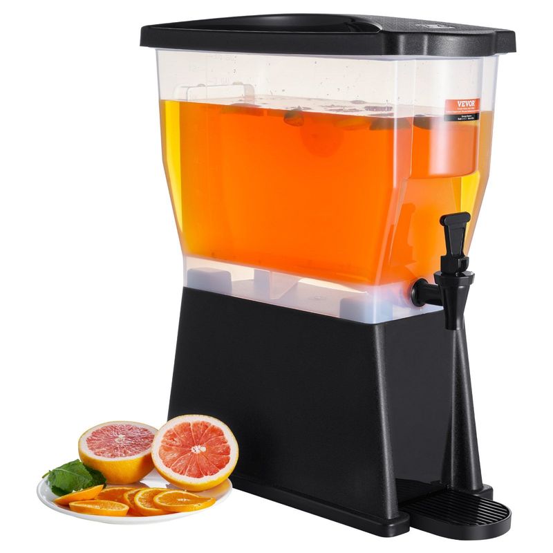 VEVOR Beverage Dispenser, 3 Gallon Drink Dispenser For Parties, Plastic Juice Dispenser With Stand Spigot Lid, Iced Tea Lemonade Juice Water Dispenser, For Restaurants, Hotels, Parties_voghion.com