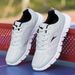 Euro Step Mesh Spring And Autumn Breathable White Lightweight Soft Sole Casual Trendy Deodorant Sports Running Men's Shoes_voghion.com