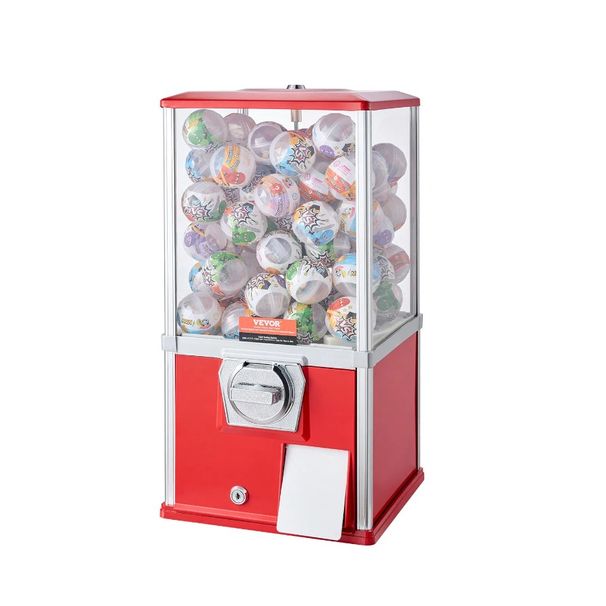 Distributore di gomme da masticare PS Vintage Gumball Red Coin Vending Bank 21H Machine_voghion.com