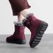 2024 New Plush Snow Boots Women's Wide Velcro Mid Top Casual Shoes Waterproof Women's Cotton Boots_voghion.com