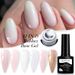 BORN PRETTY 2 w 1 Gumowy żel bazowy Zestaw - Wielofunkcyjny, bezzmywalny żel do zdobienia paznokci do manicure_voghion.com