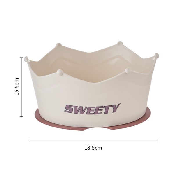 Ciotola antiscivolo e antiurto per gatti, Pet One, due usi, ciotola per mangiare lentamente e leccare, grande capacità, ciotola per cani, ciotola per cibo per gatti_voghion.com