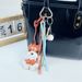 New PU Bag Pendant Baseball Puppy Backpack Ornament Braided Rope Schnauzer Keychain_voghion.com