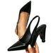 Women's Shoes Black High Heels Mule Sandals Fashion Party Evening Pointed Simple Back Empty High Heel Sandals_voghion.com