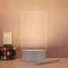 Send pen acrylic transparent luminous note board erasable plan message board desktop calendar small whiteboard night light_voghion.com