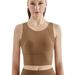 High-strength Yoga Vest For Women, Brushed For A Bare-skin Feel, With Padded Cups And Supportive Design, Fitness Bra With A Beautiful Back,_voghion.com