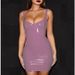Women's Clothing Sexy Solid Color PU Leather Tight Hip Dress Miniskirt_voghion.com