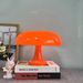 Mushroom Table Lamp - 3-Color Adjustable LED Night Light With USB/Plug-in Options, Aluminum-Plastic Shade (White/Orange)_voghion.com