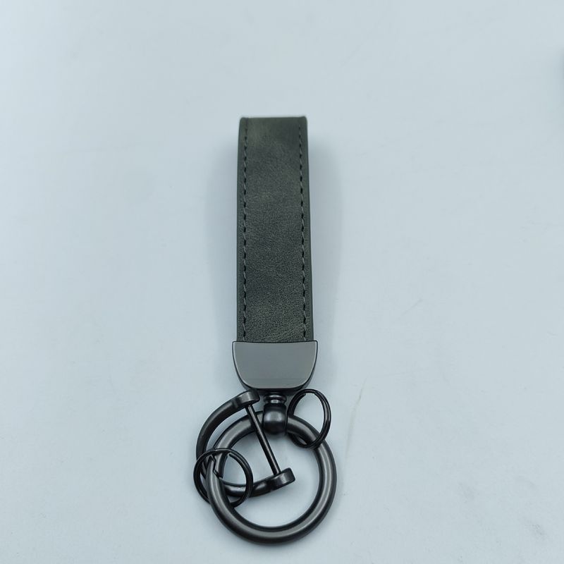 Creative and minimalist suede car keychain pendant for couples, leather rope, fashionable key ring_voghion.com