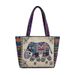 Borsa tote in tela ricamata per donna, stile etnico, casual, porta pranzo per mamma, piccola borsa in tessuto_voghion.com