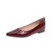 Weiwei Girl 8916-1 Nude Color Single Women Hidden Heel Slip-On Loafers Elegant Shallow Mouth Pointed Toe Flat Shoes_voghion.com