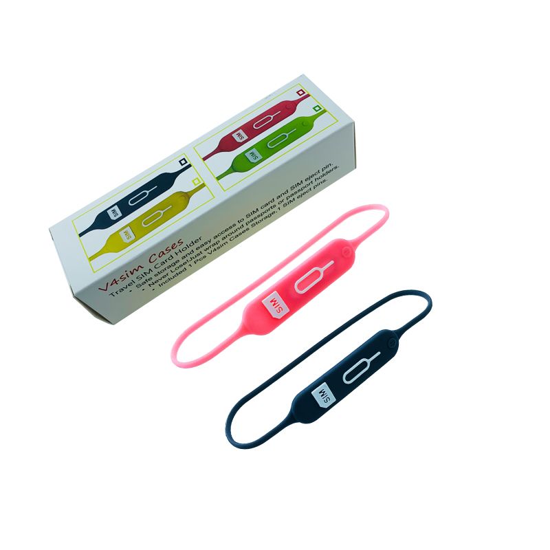 Unbeatable Quality SIM Card Storage Line Portable S-Keeper Mobile Phone Card-Taking Needle Cosmetics Bag Travel Abroad Anti-Lost Silicone_voghion.com