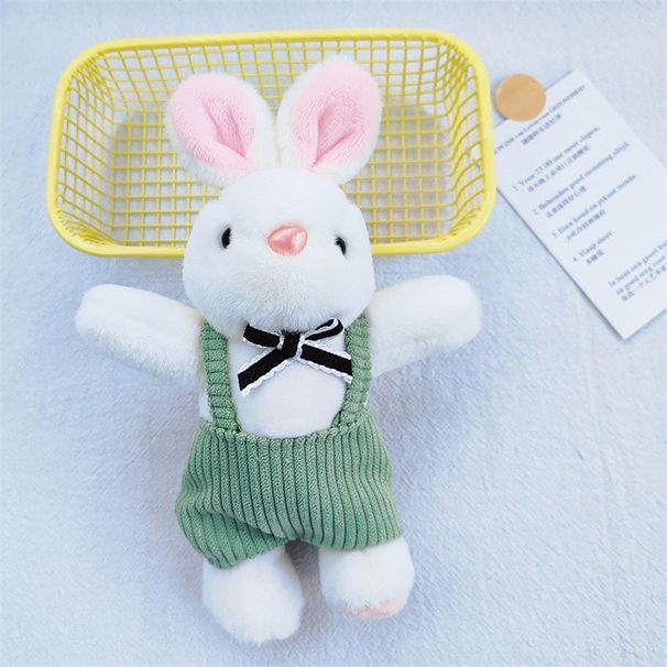Mini Rabbit Adorable Plush Keychain Soft Cartoon Animal Doll Backpacks For_voghion.com