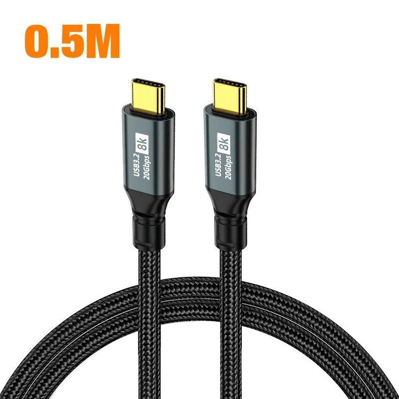 20Gbps USB 3.2 Type-C To Type-C Cable For Mobile Phone 15 Pro Max Laptop_voghion.com