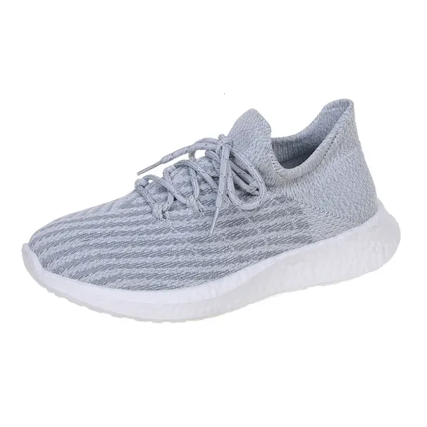 Thick Soled 2024 Spring And Autumn New Large Solid Color Round T Shallow Mouth Lace Up Casual Women's Sports Single_voghion.com