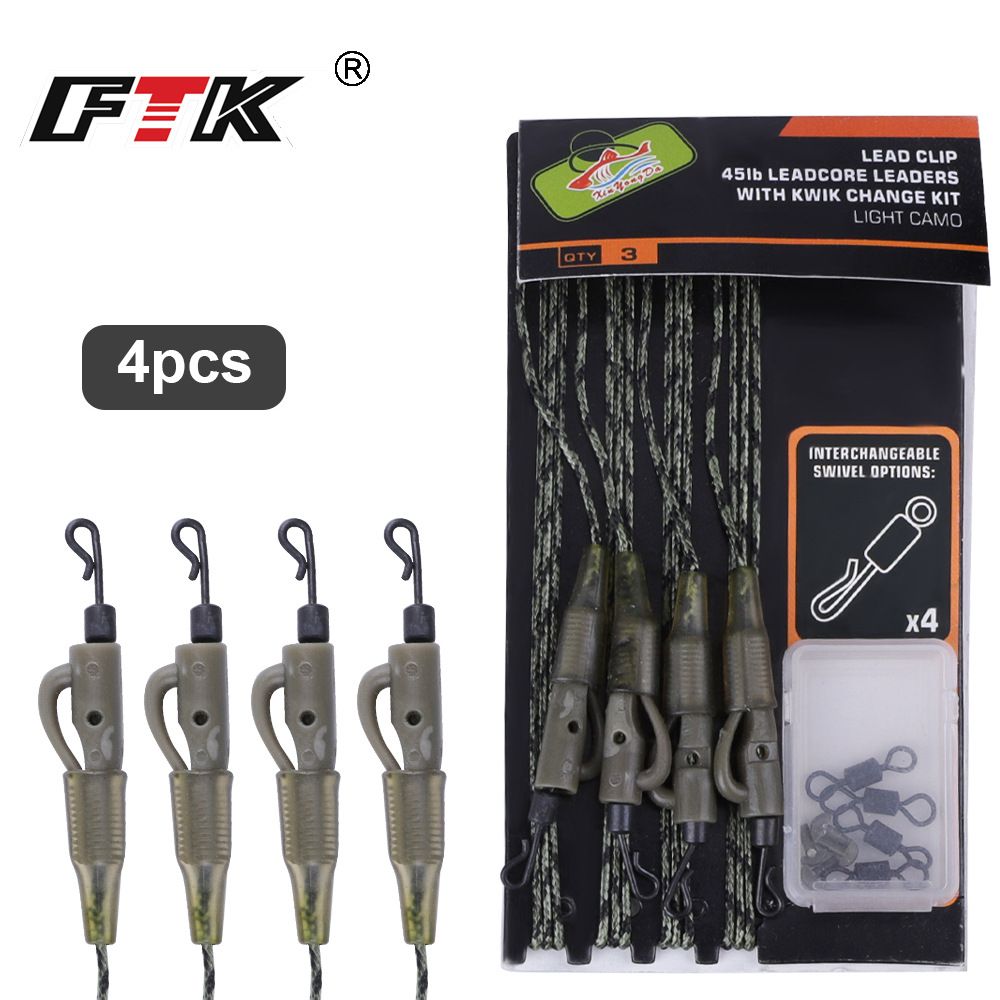 FTK European Style 4pcs Accessories Gun Sleeve Anti-Bottom Bait Connector Carp Roni Fishing Set_voghion.com