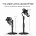 2024 New Model Phone Stand Desktop Live Streaming Lazy Desk Adjustable Height Thickened Base Universal Durable For_voghion.com