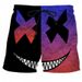 Unbeatable Quality Unbeatable Quality Men's 3D With Personalized Smiling Face XX Pattern Summer Casual Men's Shorts_voghion.com