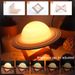 Mondlampe 3D Nachtlicht Zimmerdekor Wasserhahn Mondlicht Tischlampe Weihnachtsgeschenk 16 Farben Kinder Nachttisch Saturn Lampe_voghion.com