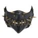 Studded Punk Spike Skull Personality Trendy Black Accessory Leather Mask_voghion.com