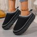 Women's Shoes Large Size Thick Soled Slippers For Women Autumn And Winter New Style Plush And Thickened Warm Slip On Cotton Slippers For Women_voghion.com