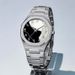 Business Men's Watch Black And White Spliced Shell Face, Stainless Steel Strap Arabic Numeral Dial Quartz Watches Hot Selling_voghion.com