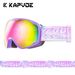 Children Youth Ski Single And Board Goggles Double Layer Anti-Fog Anti-Glare Kapvoe Party_voghion.com