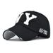 Washed color matching NY cotton baseball cap cartoon embroidery large embroidery stitching distressed duckbill cap_voghion.com