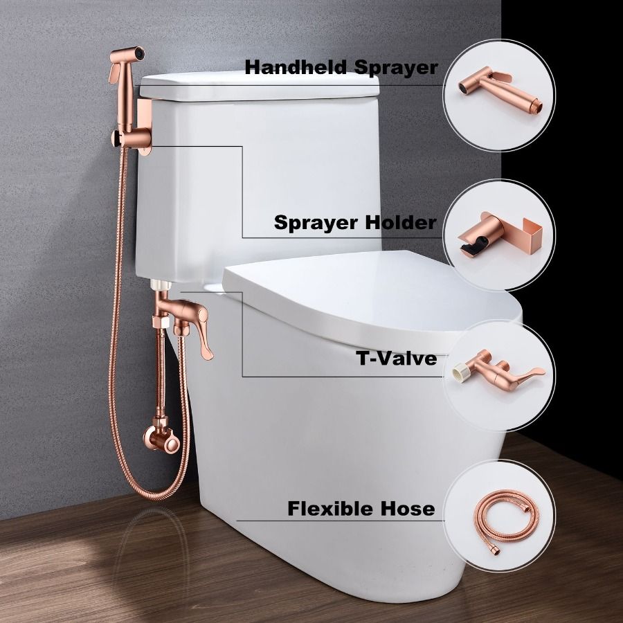 Per spruzzatore spruzzatore pannolino bagno WC tubo flessibile attacco panno portatile spruzzatore kit facile con bidet in acciaio inossidabile_voghion.com