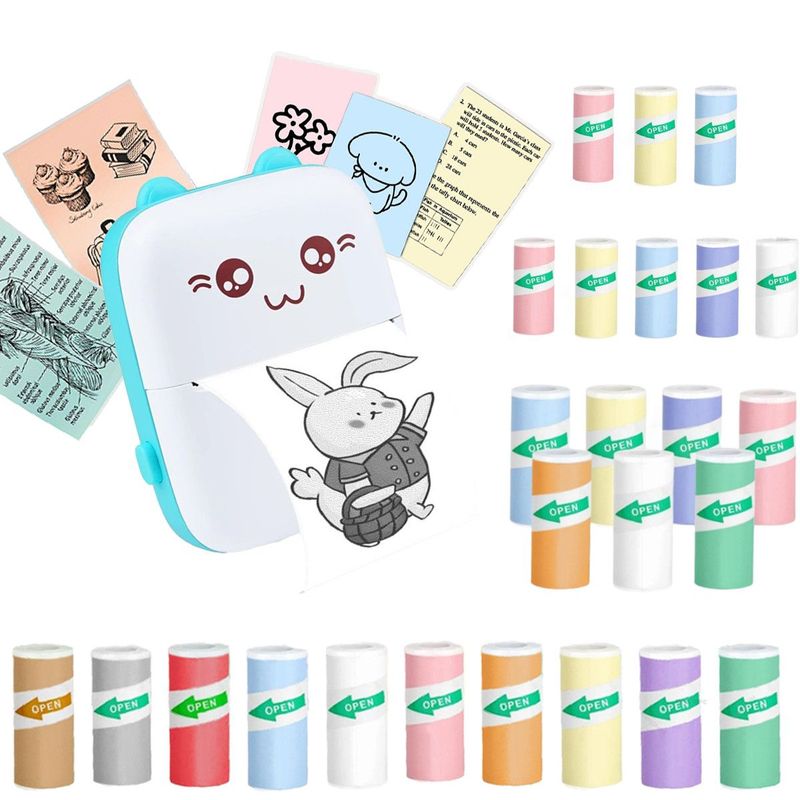 【KI-Fehlerkorrekturdrucker】Xunchen Xue Wang Mini AI Bluetooth APP Miao Bildetikettendrucker_voghion.com