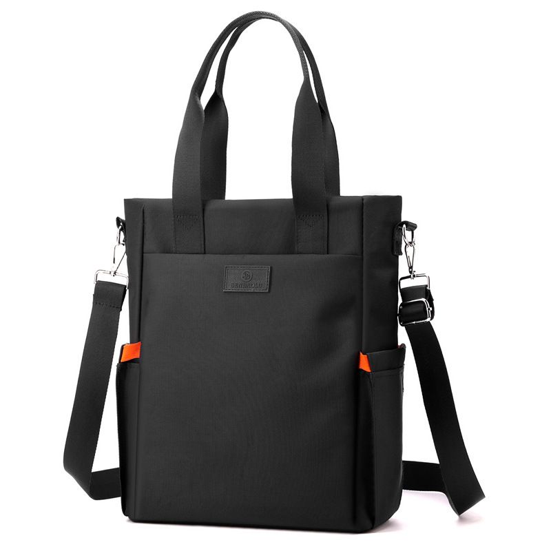 Men's Handbags Light And Large-capacity Computer Bag Men's Business Sense Canvas Hand-held Messenger Bag Leisure Shoulder Bag_voghion.com