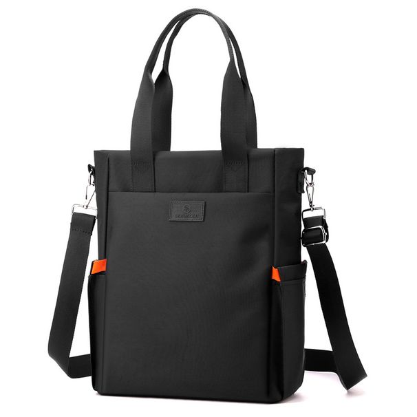 Men's Handbags Light And Large-capacity Computer Bag Men's Business Sense Canvas Hand-held Messenger Bag Leisure Shoulder Bag_voghion.com