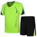 Sommer Kurzarm T-Shirt Anzug Herren Sommer atmungsaktiv dünn lässig Sport Pullover Plus Größe Plus Mode Kleidung_voghion.com