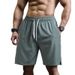 Shorts Men Summer Solid Color Large Size Loose Casual Pants Men Thin Quick Drying Running Sports Fitness Five Point Pants_voghion.com