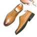 ShoeGlobe ShoeGlobe Slip-On Drie-gewricht Eenvoudige Leer Voor Heren, Britse Stijl Trendy Zakelijke Formele Veelzijdige Heren Oxford Schoenen_voghion.com