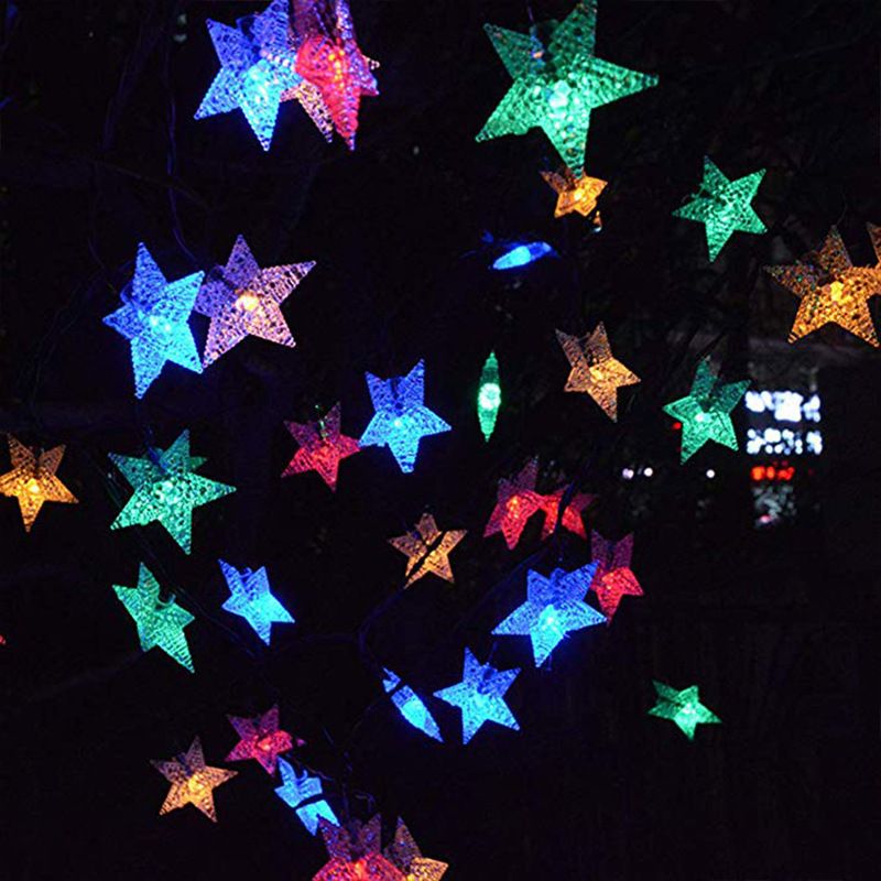Solar-LED-Lichterkette für den Außenbereich, 8 Modi, Lichterkette mit 22 m, 200 LEDs, wasserdicht IP65, dekorative Lichter für Garten, Terrasse, Weihnachtsfeier_voghion.com