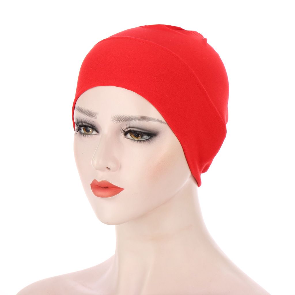 New Elastic Fabric Milk Silk Indian Hat Crystal Linen Turban Hat Muslim Base Hat Ready in Stock_voghion.com