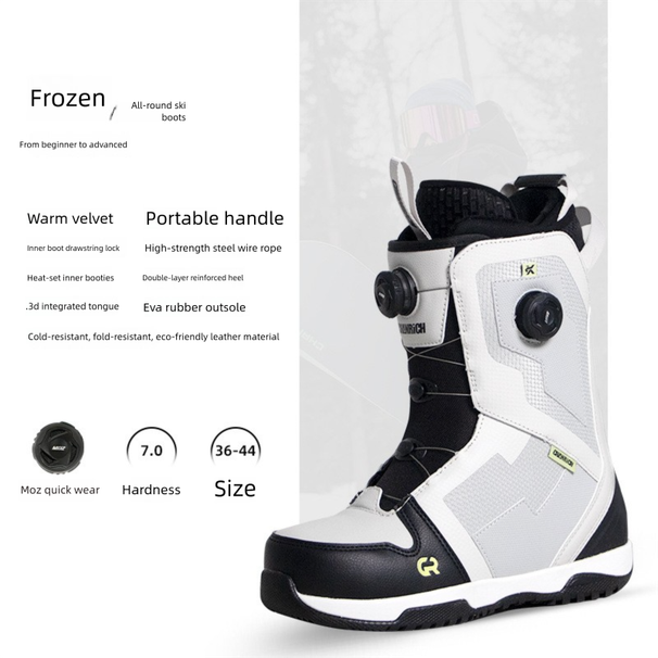 Snowboard-Schnellschnürschuhe für Damen und Herren, geeignet für Carving, Sliden, Freestyle und Freestyle-Skifahren, E18_voghion.com