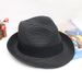 Pánský retro britský černý dárkový klobouk, malý cestovní slunečník, sluneční klobouk_voghion.com
