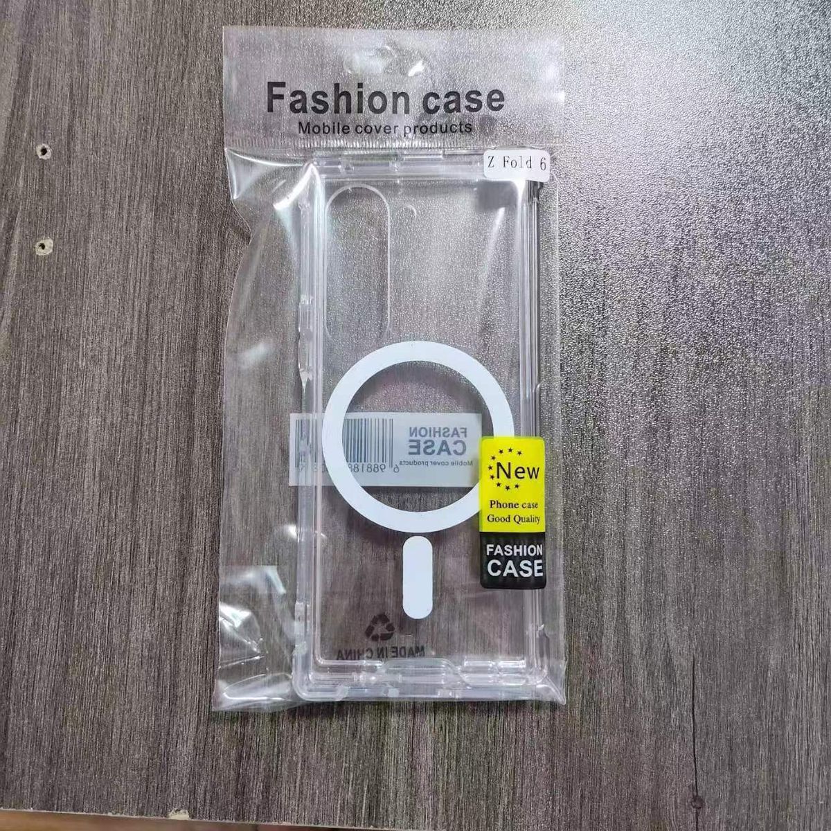 Applicable to Samsung zfold6 anti-drop magnetic mobile phone case transparent 2-in-1 4 folding_voghion.com