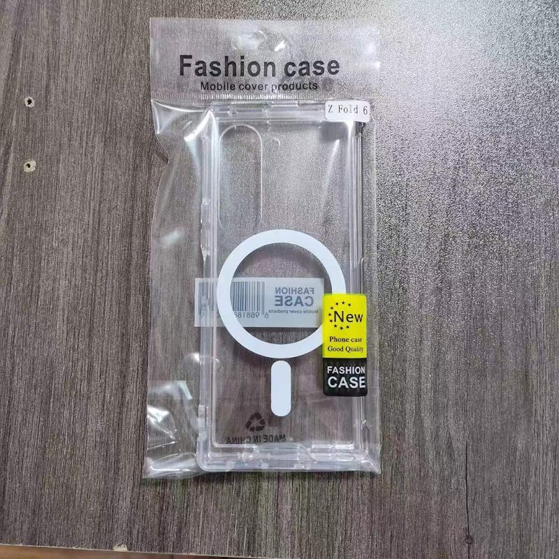 Applicable to Samsung zfold6 anti-drop magnetic mobile phone case transparent 2-in-1 4 folding_voghion.com