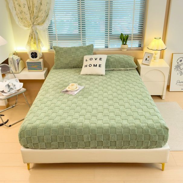 3D-Jacquard-Taft-Spannbettlaken – Luxus-Matratzenschoner mit tiefer Tasche_voghion.com