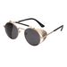 Occhiali Steampunk Deep Blinder Occhiali retrò rotondi cyber Vintage Sunclasses UK_voghion.com