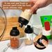 Contenitori per condimenti in vetro da cucina, 3 pezzi, con coperchi, barattoli da 8 once (circa 236,6 millilitri),_voghion.com