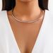Collarbone Chain Niche Necklace Minimalist Gold-Plated Smooth Circle Ring Cold Style Choker_voghion.com