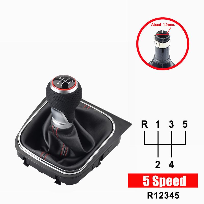 For Golf/Rabbit/Jetta 5 2004-2009 VW Golf/Jetta 6 2010-2014 Fast Delivery Gear Shift knob Lever Shifter_voghion.com
